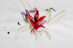 Dornröschen, 2009, 24 cm x 32 cm, Mischtechnik, Papier, 170,- €