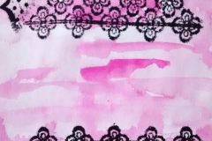 Ornament, 2019, 24 cm x 16 cm, Monotypie, Aquarell, Papier, 180,- €