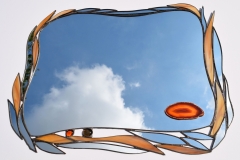 Spiegel, Buntglas , 39 cm x 50 cm, 150,- €