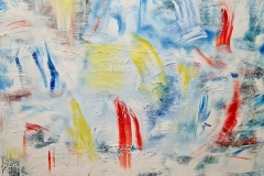 Seestück, 2021, 80cm x 120cm, Ölfarbe,  Nesseltuch, 1300,- €