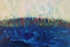 In the morning, 2017, 40cm x 50cm, Ölfarbe, Nesseltuch, 650,- €