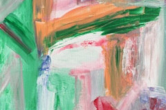 Zentrum, 2026, 40 cm x 40 cm, Acryl, Nesselstoff,